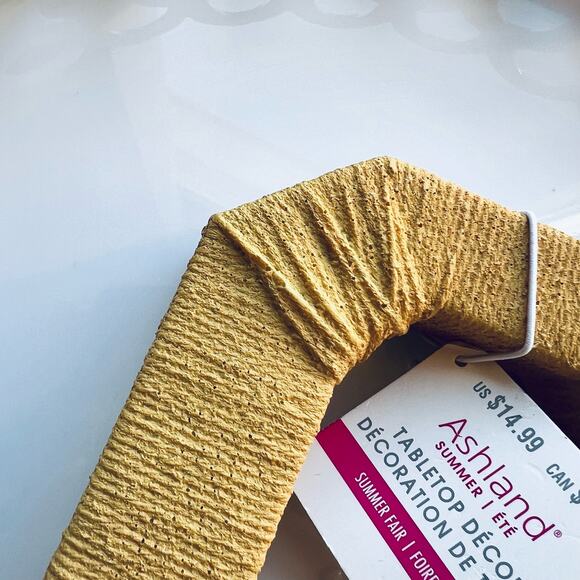 NWT Michaels Golden Yellow Textured Letter "G" Table Top Decor by Ashland - Picture 4 of 9